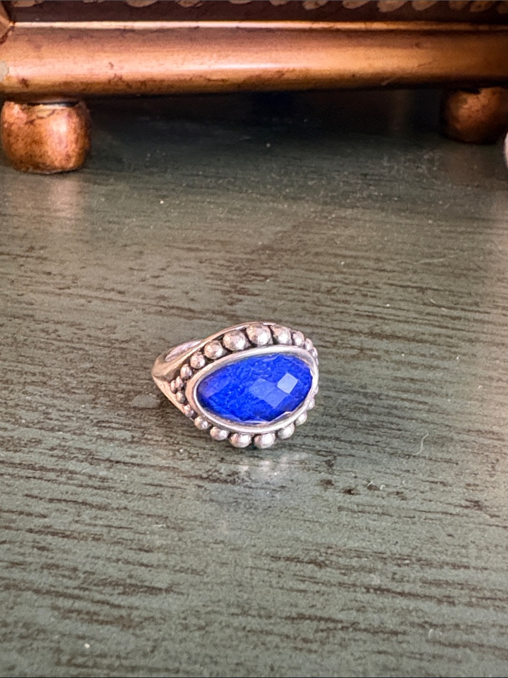Lagos Caviar Maya Lapis Lazuli Doublet Sterling Ring size 7